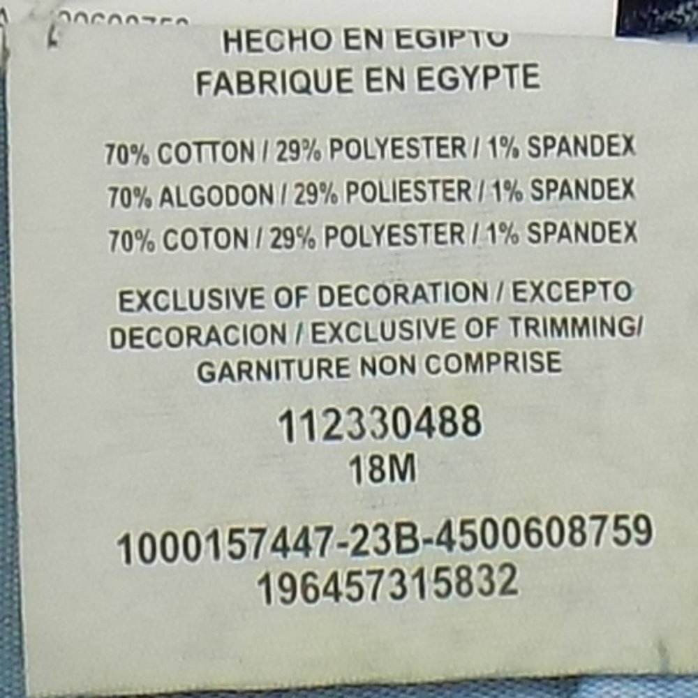 Lee Bermuda Mid-Rise Stormy Lines Denim Shorts Size 18M NWT - Picture 6 of 7